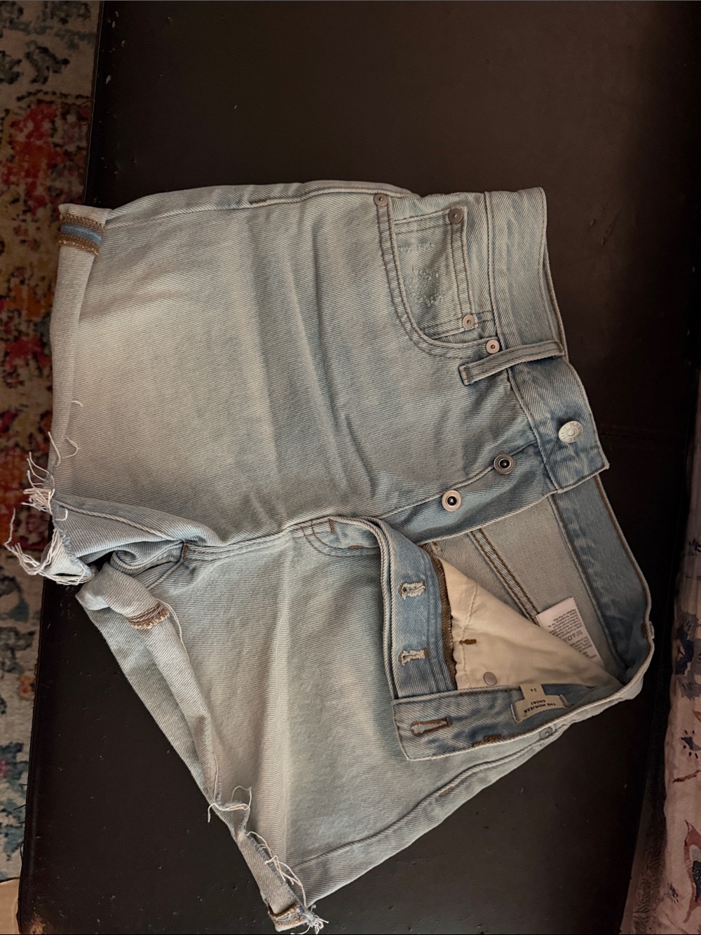 Madewell Light Blue High Waist Denim Shorts